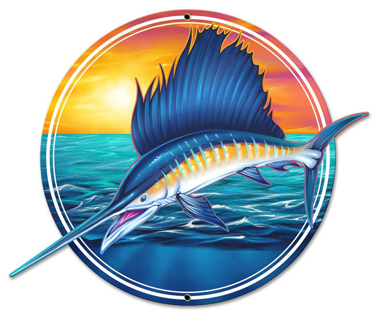 Marlin Fish Black Vector Illustration 20430158 Vector Art at Vecteezy